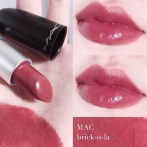 MAC Cosmetics Brick-O-La Lipstick - Elegant Pink Hue